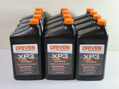 Driven 00306 XP3 10W-30 Synthetic Racing Motor Oil 1-Qt Pack of 12