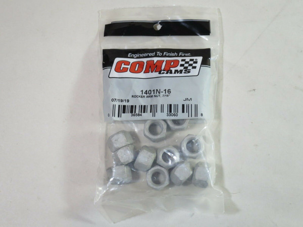 COMP Cams 1401N-16 Rocker Arm Nuts, 7/16 Dia., Self-locking, Set, hpc503, Classic Survivor, Classicsurvivor, Specialized Engine Parts, jamhook503