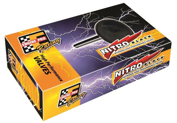 SBC 1.6" Dia 5.010" Nitro Black Perf Exh Valves Small Block Chevy 01-3001+100