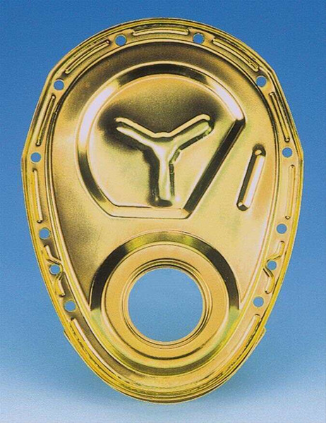 Milodon 65555 Timing Cover 1-Piece Steel Gold Iridite Chevy Small Block , Classic Survivor, Classicsurvivor, Specialized Engine Parts, jamhook503, hpc503