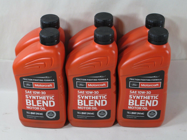 Motorcraft¨ SAE 10W-30 Synthetic Blend Motor Oil XO-10W30-Q1SP Case of 6 Quart, 031508054615, Classic Survivor, Classicsurvivor, Specialized Engine Parts, jamhook503, hpc503