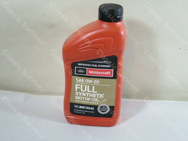 Motorcraft XO-0W20-QFS SAE 0W-20 Premium Full Synthetic Motor Oil Case of 6, 031508080454, hpc503, Classic Survivor, Classicsurvivor, Specialized Engine Parts, jamhook503