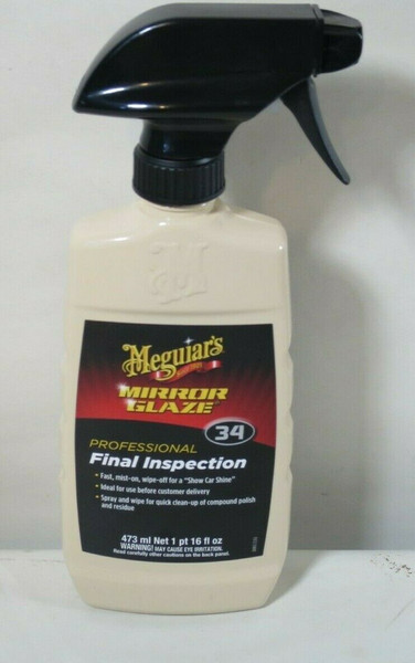 Meguiar's M3416 Mirror Glaze¨ Professional Final Inspection 16oz. Spray, 070382134167, Classic Survivor, Classicsurvivor, Specialized Engine Parts, jamhook503, hpc503