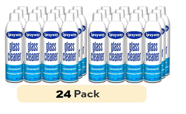 SprayWay SW050 Glass Cleaner 19oz - Two Cases of 12 Packs = 24 Total