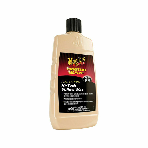 Meguiar’s M2616 Mirror Glaze Hi-Tech Yellow Wax, 16 Fluid Ounces, 1 Pack, 070382126162, Classic Survivor, Classicsurvivor, Specialized Engine Parts, jamhook503, hpc503