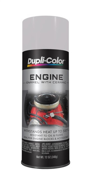 Dupli-Color DE1615 Engine Enamel Paint- Gloss Aluminum 12oz Aerosol Can