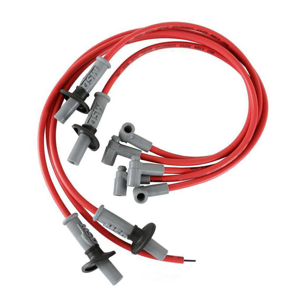 MSD 31939 Spark Plug Wire Set Super Conductor Volkswagon 8.5mm Red HEI