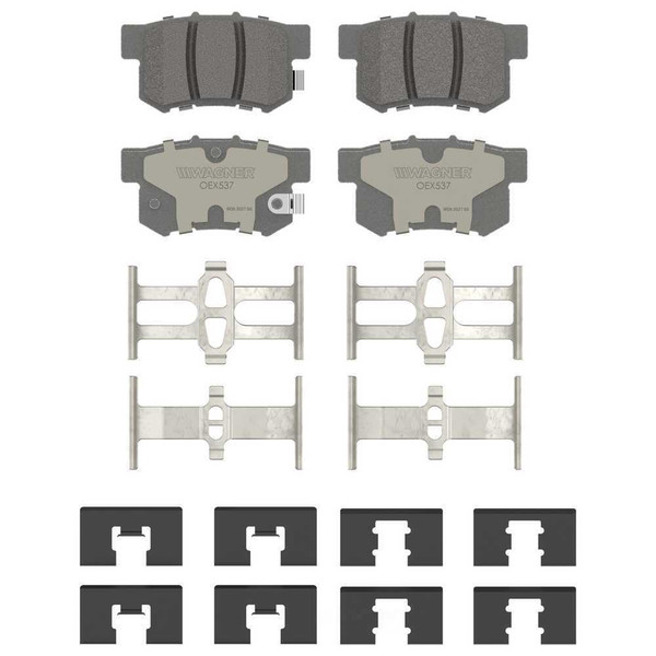 Wagner Brakes OEX537 Disc Brake Pad Set OEX Ceramic Rear Premium