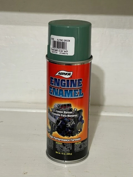 Aervoe 540 Engine Enamel Paint Alpine Green 12oz Can
