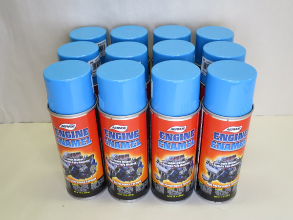 Aervoe 568 Engine Enamel Paint Chrysler Blue 12oz Can Case of 12
