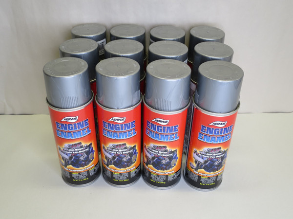 Aervoe 575 Engine Enamel Paint Dull Aluminum 12oz Can Case of 12