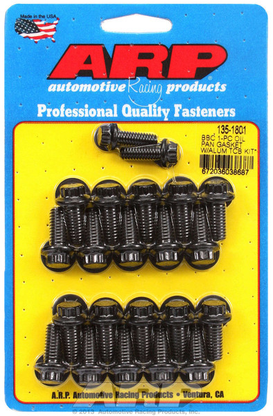 ARP 135-1801 Oil Pan Bolt Kit Steel 12-pt Black Oxide