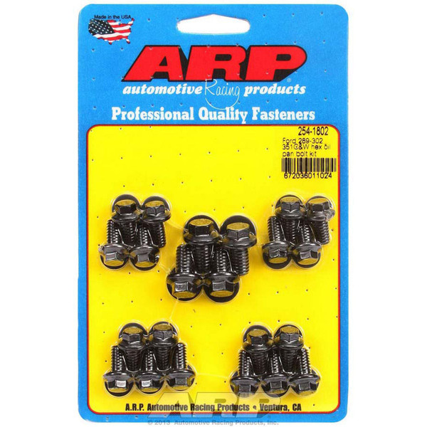ARP 254-1802 Oil Pan Bolt Kit Steel Hex Black Oxide