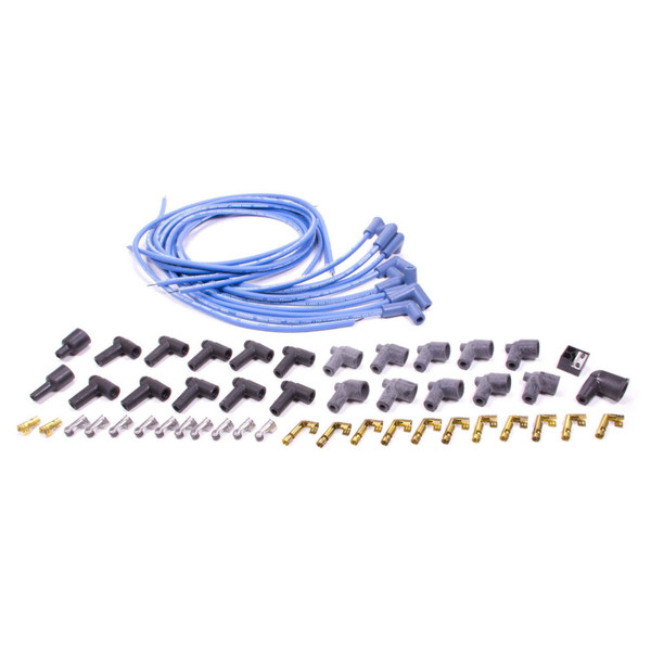 Moroso 73225 BlueMax Ignition Wire Set Spiral Core Universal Fit Blue 90°