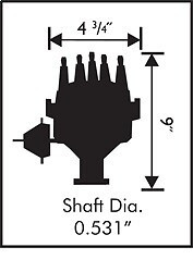 MSD 8595 Distributor Ready-to-Run for Ford FE