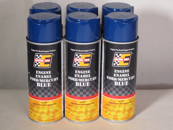 Engine Pro 46-560 Engine Enamel Paint- Ford Mercury Dark Blue 12oz Case of 6