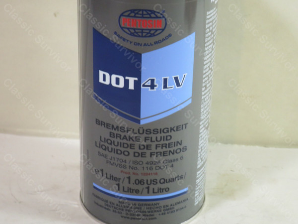Pentosin 1224116 Brake Fluid - DOT 4 Low Viscosity (1 Liter)