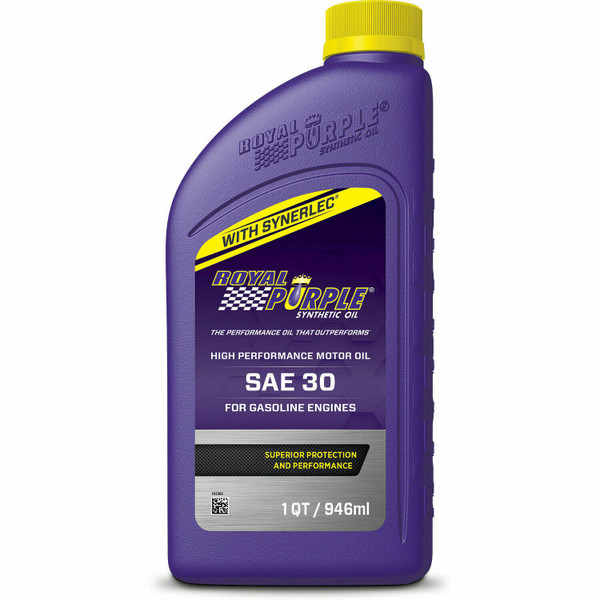 Royal Purple 01030 Oil Heavy Duty SAE 30 Synthetic Case of 6 Quarts