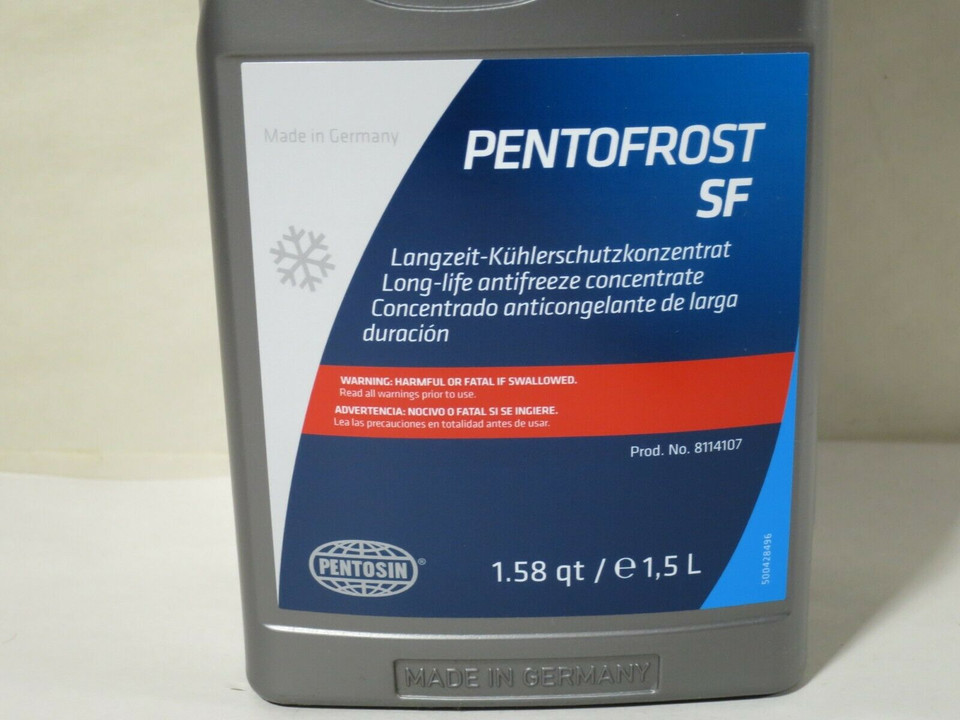 Pentofrost 8114107 SF G12 Coolant Antifreeze Made in Germany