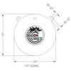 Dragon Targets 10" x 3/8" Gong  AR500 Steel Shooting Target