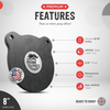 Dragon Targets 8" x 3/8" Raw Gong AR500 Steel Shooting Target