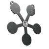 Dragon Targets Star 1/4" A36 Steel Rimfire Shooting Target (Unpainted)