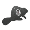 Dragon Targets Beaver 1/4" A36 Steel Rimfire Shooting Target (Unpainted)