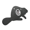 Dragon Targets Beaver 1/4" A36 Steel Rimfire Shooting Target (Unpainted)