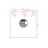 Dragon Targets 8" X 8" Square 1/2" AR500 Steel Shooting Target