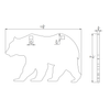 Dragon Targets Bear 3/8" AR500 Steel Shooting Target