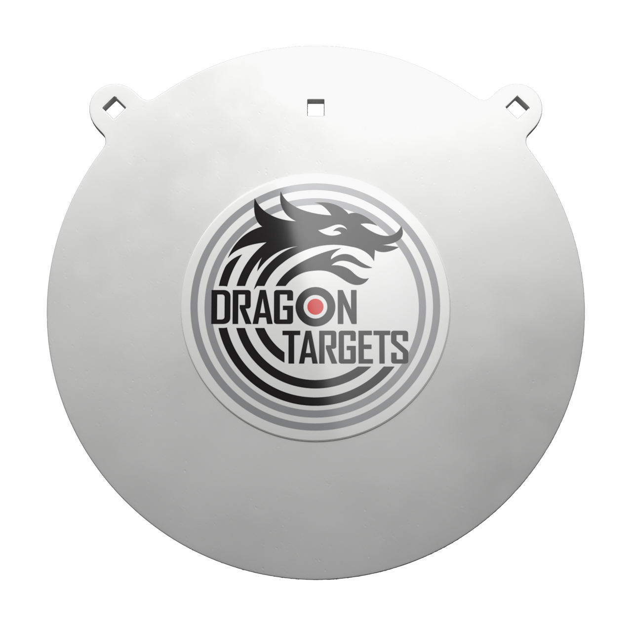 Dragon Targets 12" x 3/8" Gong AR500 Steel Shooting Target with 3/8" Holes