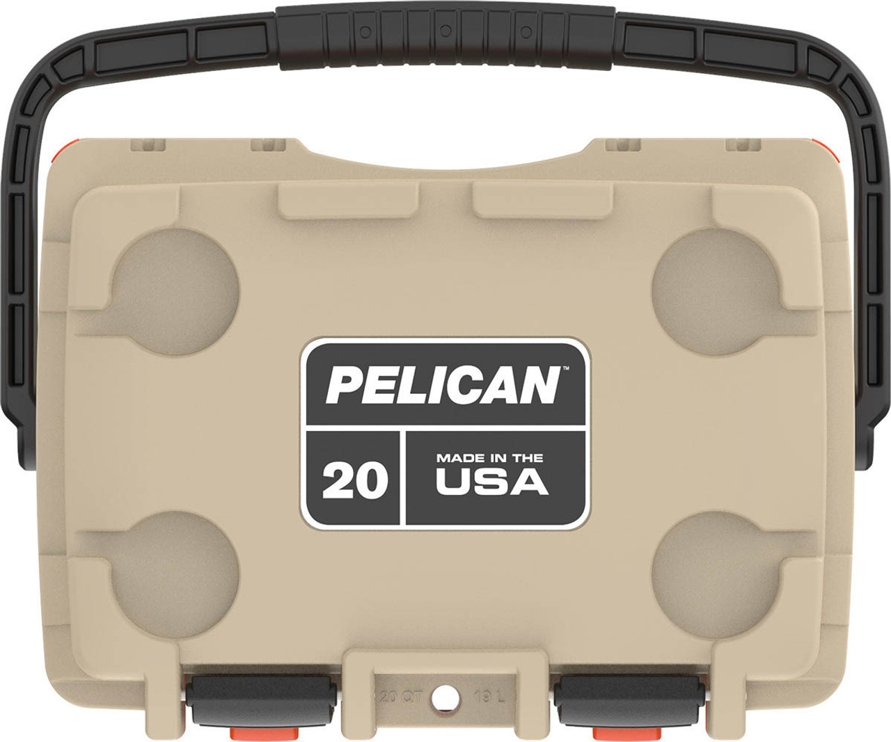 Pelican 20QT Elite Cooler, Tan & Orange