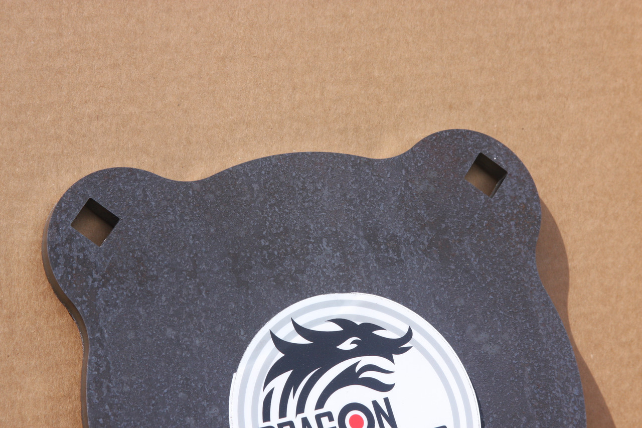 Dragon Targets 8" x 3/8" Raw Gong AR500 Steel Shooting Target