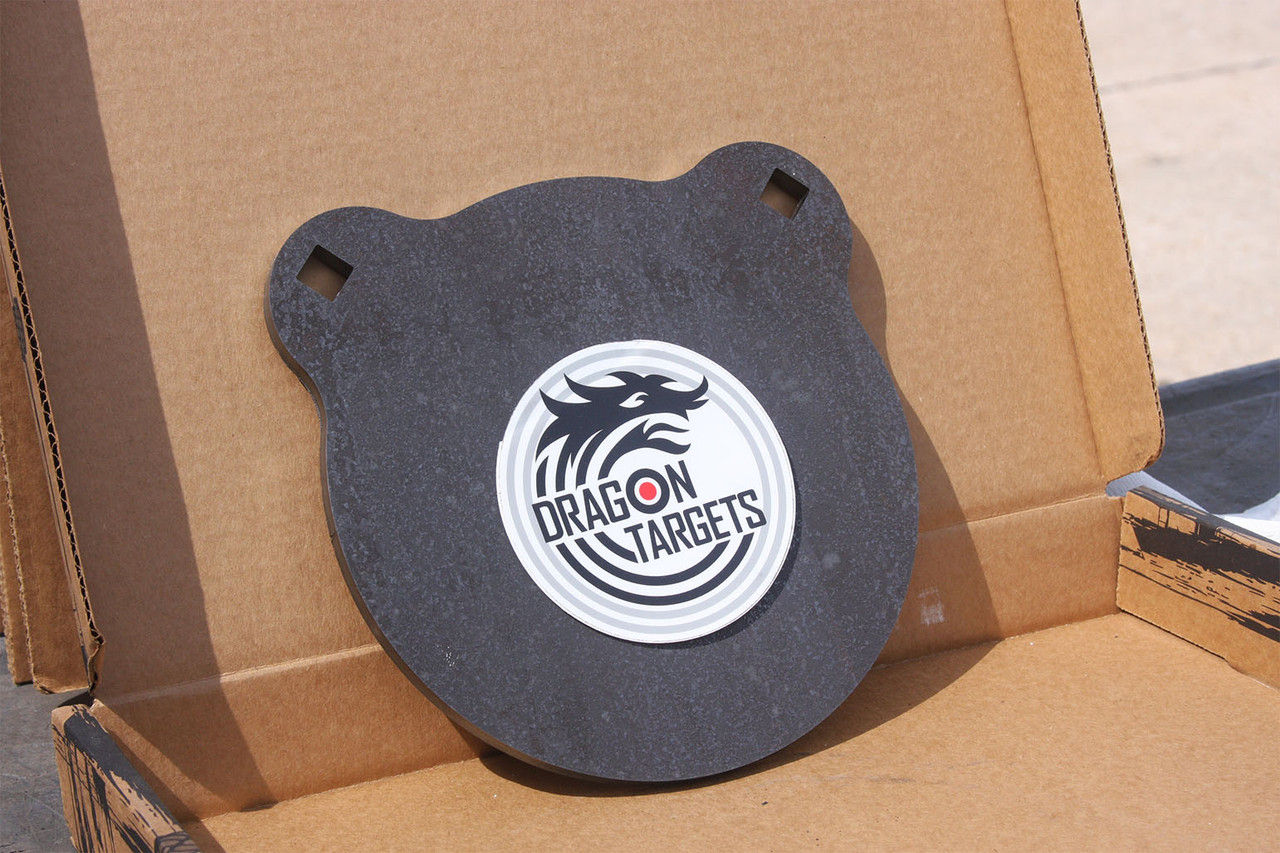 Dragon Targets 8" x 3/8" Raw Gong AR500 Steel Shooting Target