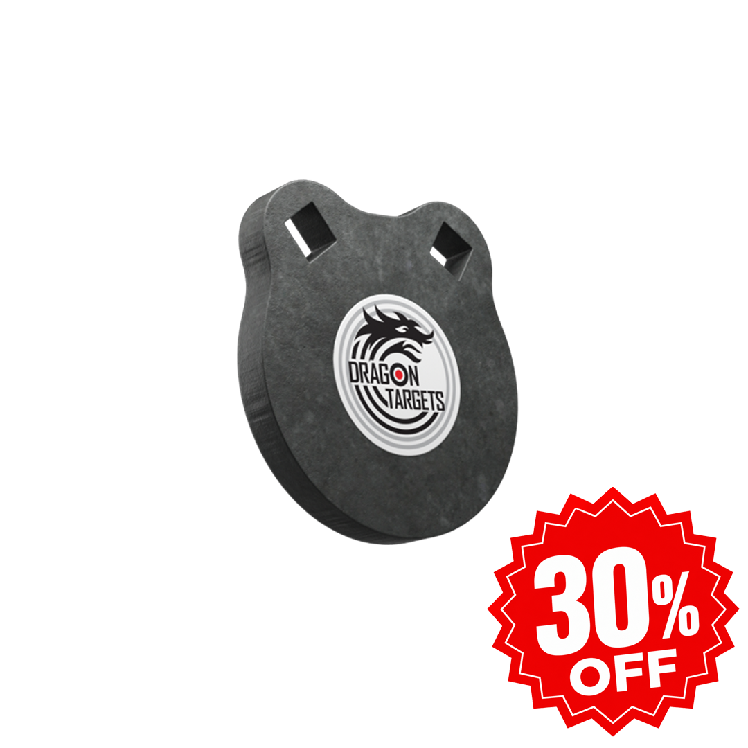 Dragon Targets 4" x 1/2" Raw Gong AR500 Steel Shooting Target
