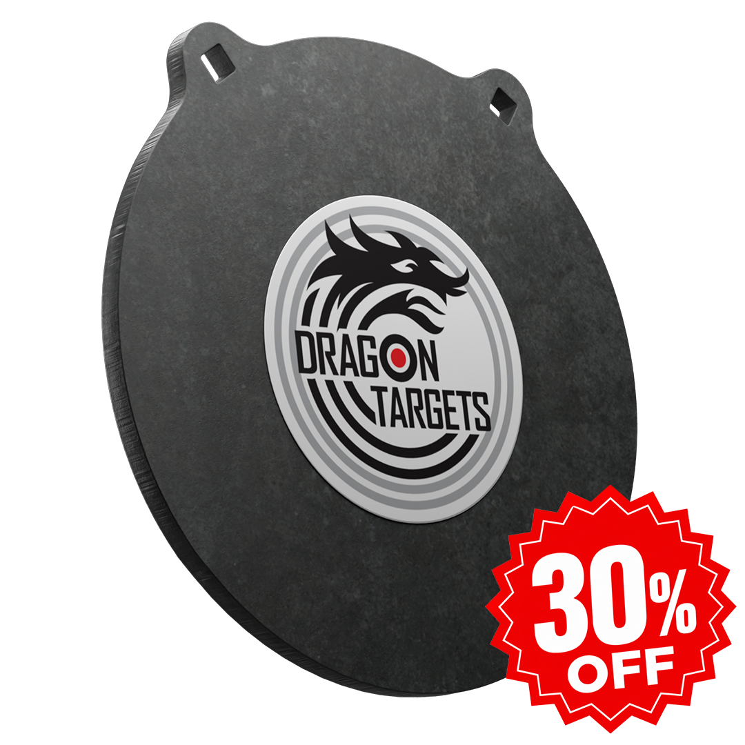 Dragon Targets 12" x 1/2" Raw Gong AR500 Steel Shooting Target