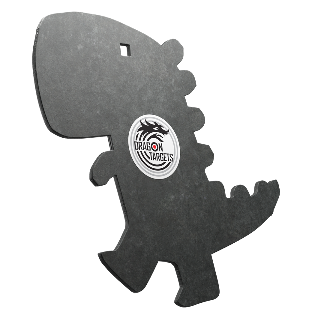 Dragon Targets Dinosaur 1/4" A36 Steel Rimfire Shooting Target (Unpainted)