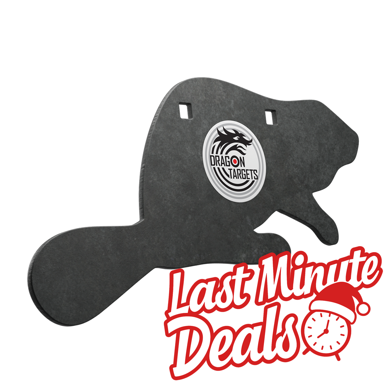 Dragon Targets Beaver 1/4" A36 Steel Rimfire Shooting Target (Unpainted)