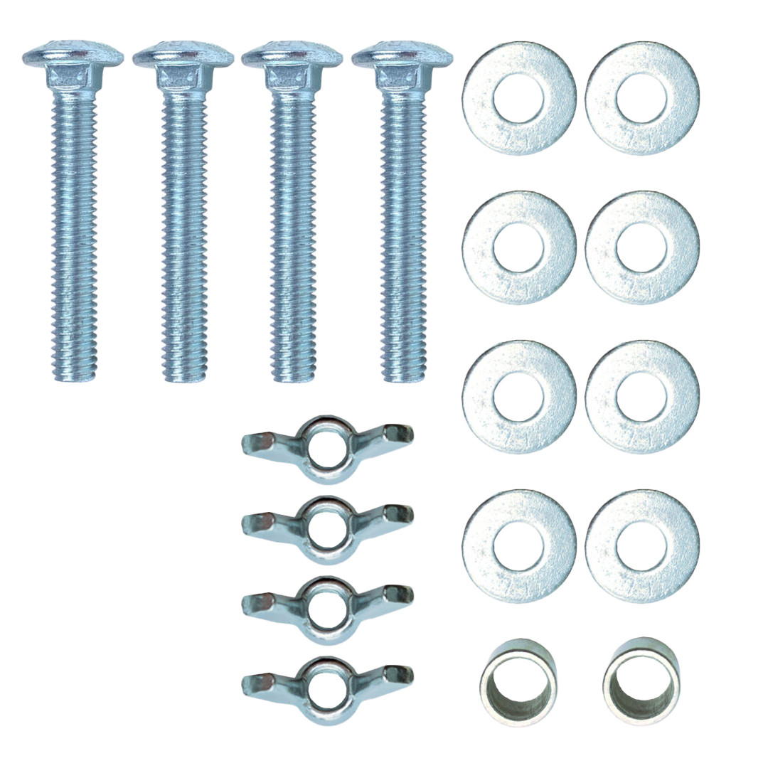 Rivercity Fastener 500+ Piece Carriage Bolt Assortment Kit With Nuts & Washers
