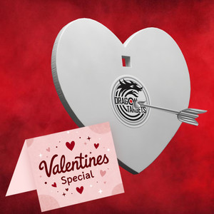 Valentine's Special Heart 3/8" AR500 Steel Shooting Target