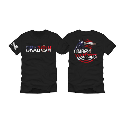 Dragon Targets American Flag T-Shirt