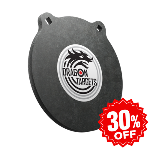 Dragon Targets 10" x 1/2" Raw Gong AR500 Steel Shooting Target