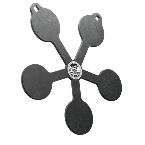 Dragon Targets Star 1/4" A36 Steel Rimfire Shooting Target (Unpainted)
