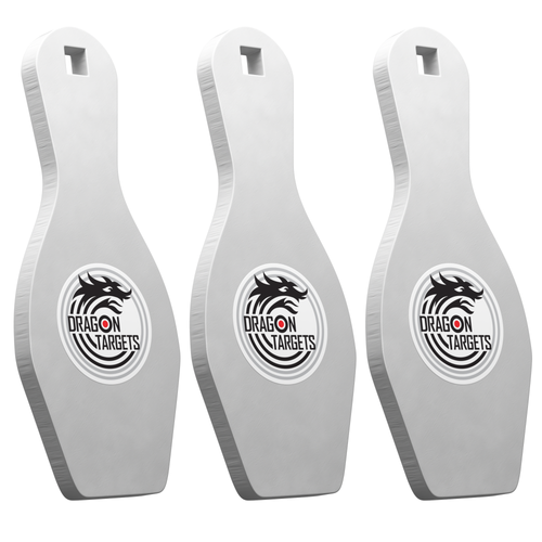 Dragon Targets Bowling Pins (3 Pack) 3/8" AR500 Steel Shooting Target