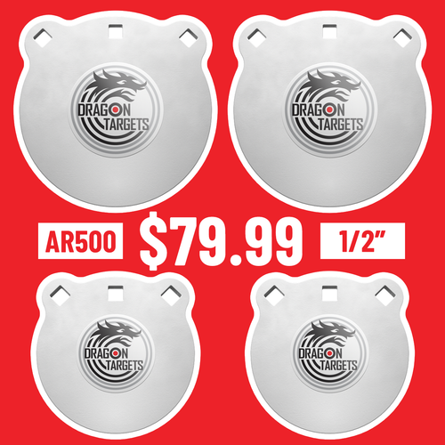 Dragon Targets Quad Pack (1/2" Thick) Target Bundle