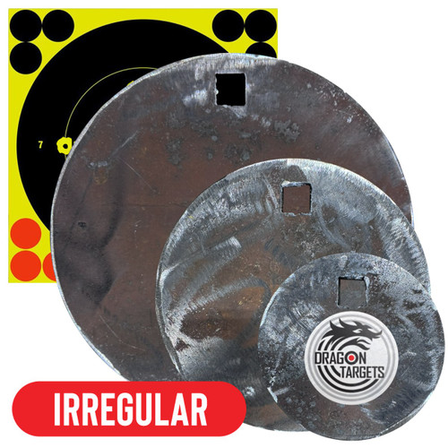 Irregular 1/2" AR500 Steel Raw Round Bundle