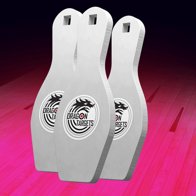Dragon Targets Bowling Pins (3 Pack) 3/8" AR500 Steel Shooting Target ...