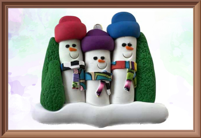 Snowman Family Art