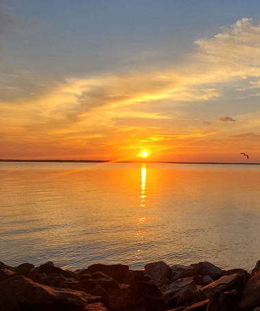 Sunset on the Ocean Wall Art