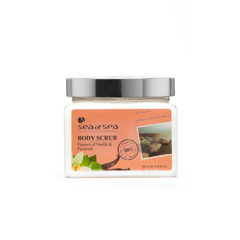 Use  Dead-Sea Sea of Spa Body Scrub Vanilla & Patchouli to give your skin the perfect gift